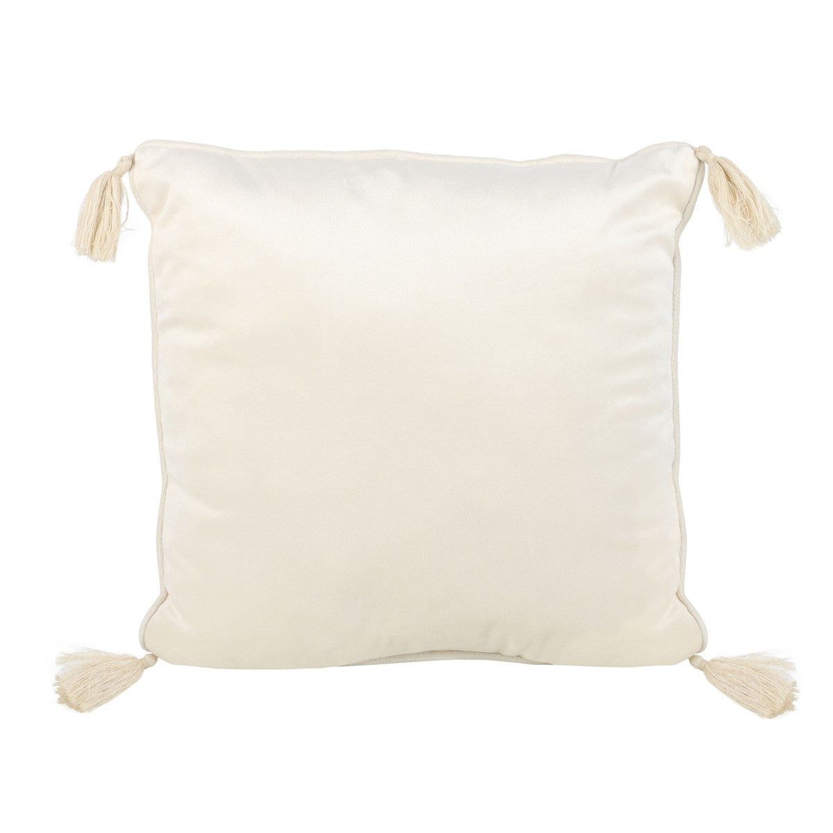 35CM SQUARE OFF WHITE ASTROLOGY WHEEL CUSHION
