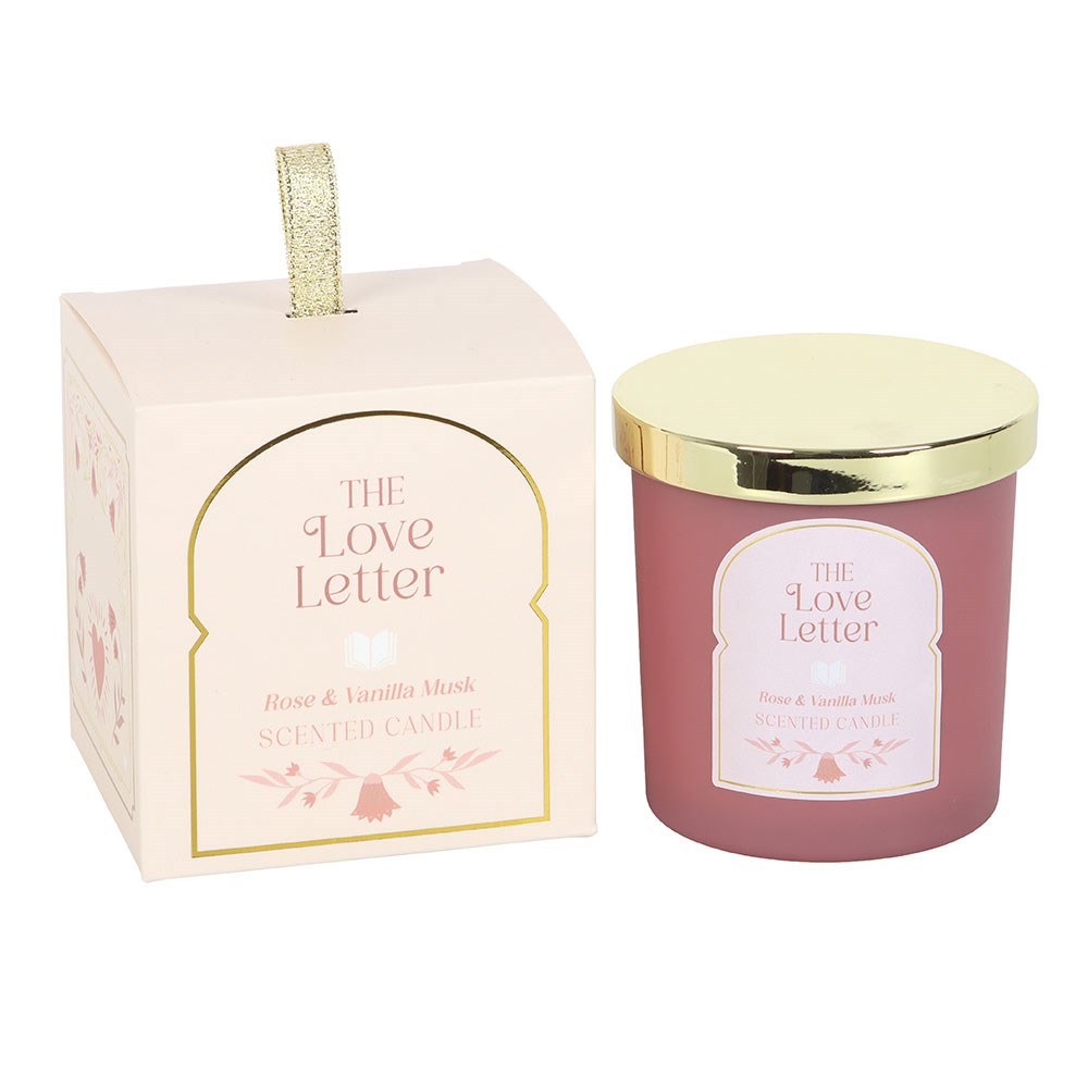 THE LOVE LETTER ROSE & VANILLA MUSK CANDLE