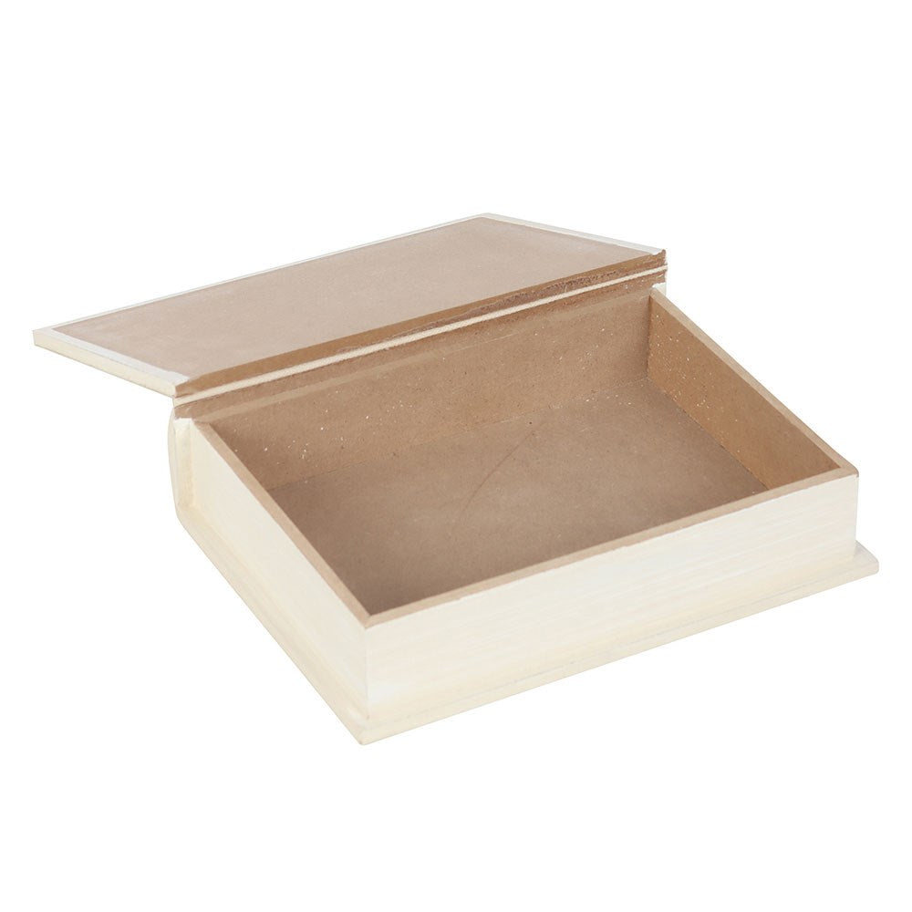 WHITE BOOK SHAPED STORAGE BOX