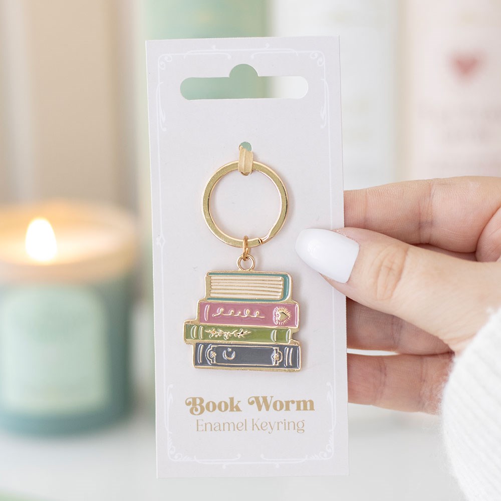 BOOK WORM KEYRING