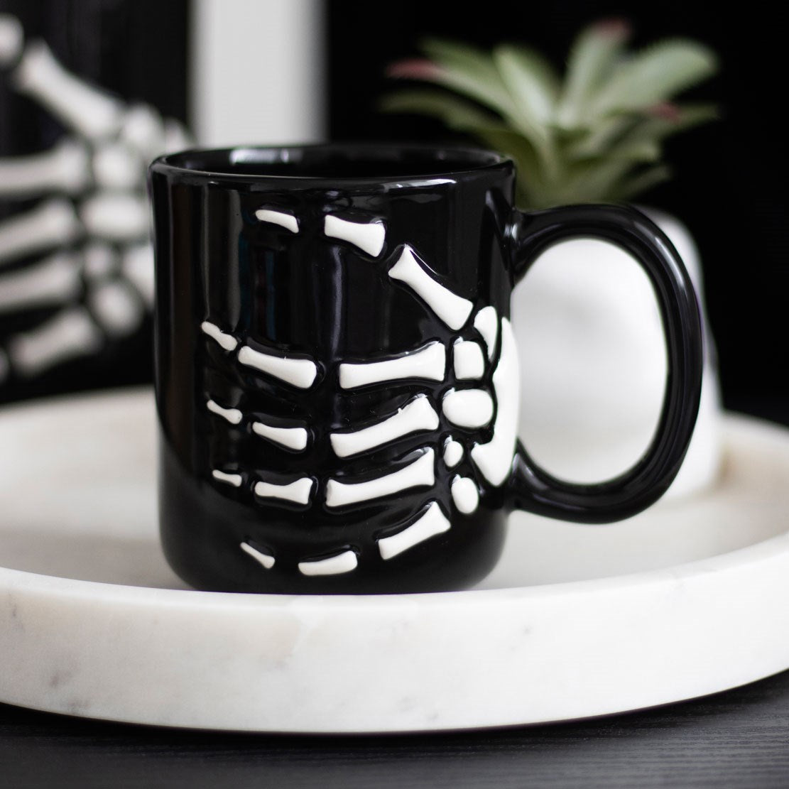 SKELETON HAND MUG
