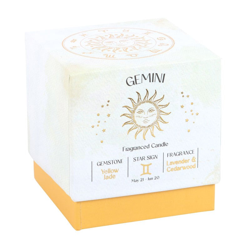 GEMINI LAVENDER & CEDARWOOD GEMSTONE ZODIAC CANDLE