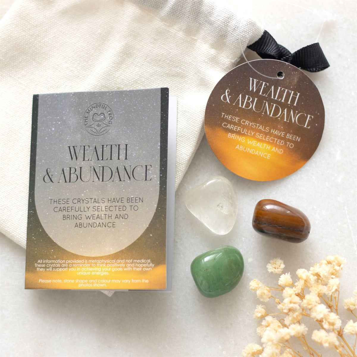 WEALTH & ABUNDANCE HEALING CRYSTAL SET