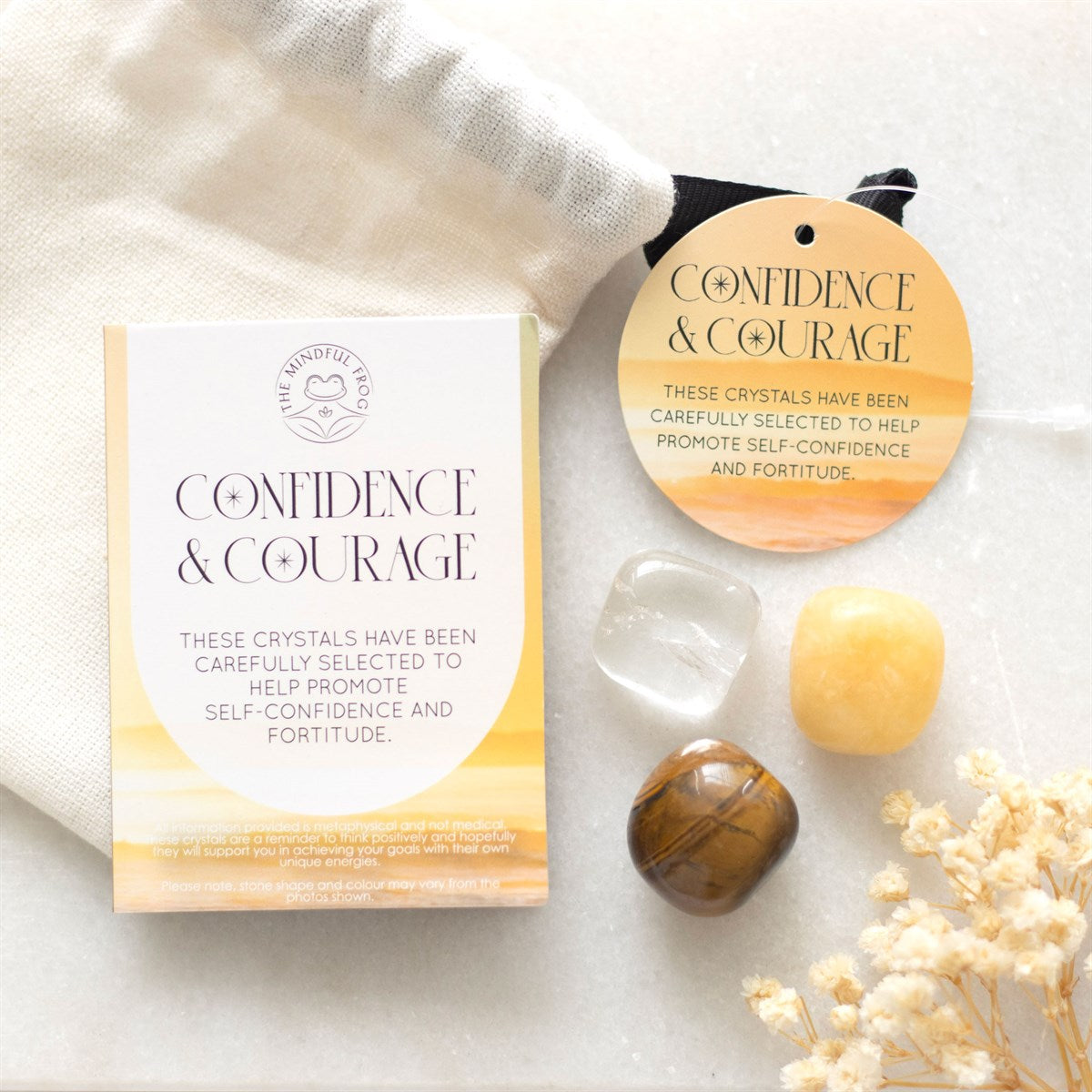 CONFIDENCE & COURAGE HEALING CRYSTAL SET