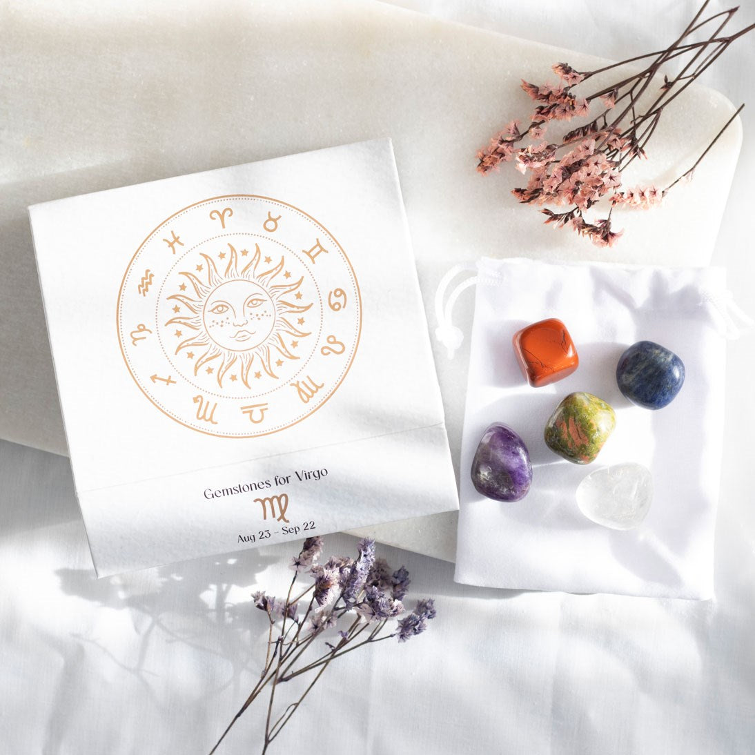 VIRGO CRYSTAL TUMBLESTONE SET