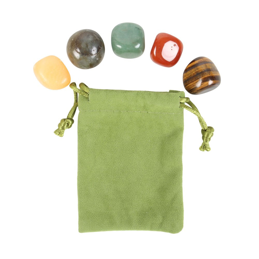 LEO CRYSTAL TUMBLESTONE SET