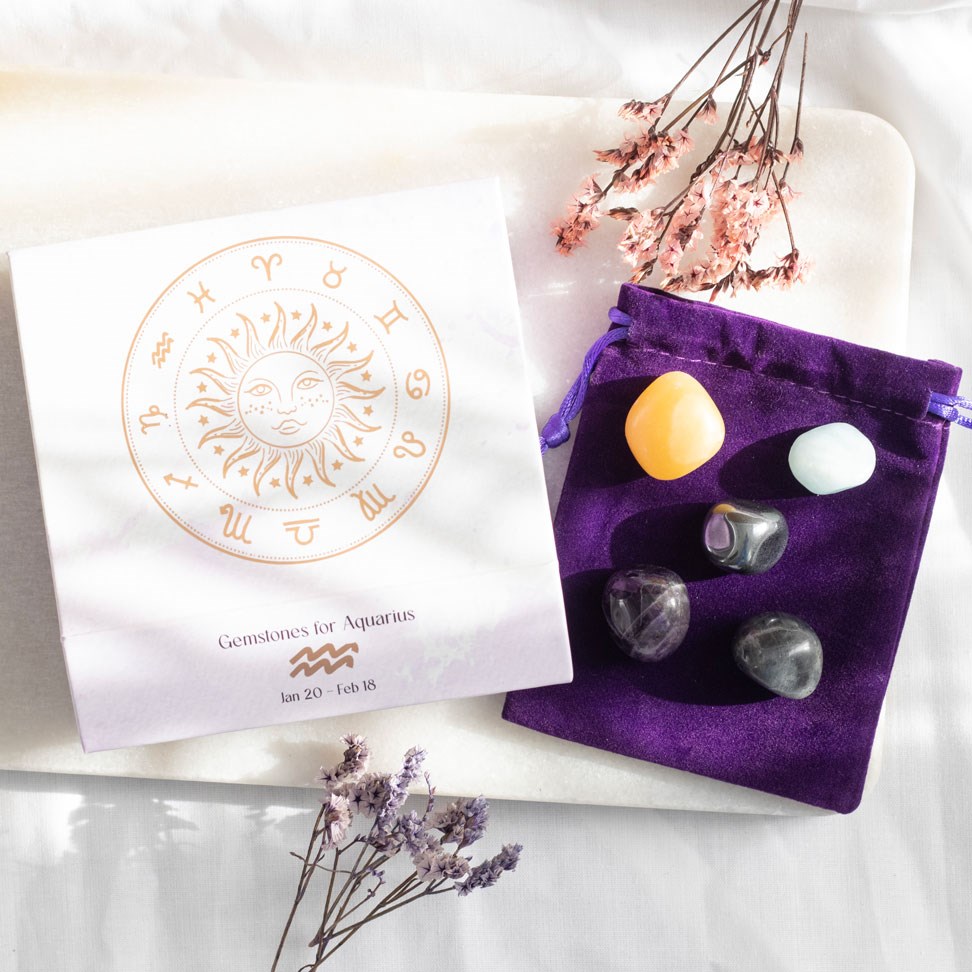 AQUARIUS CRYSTAL TUMBLESTONE SET