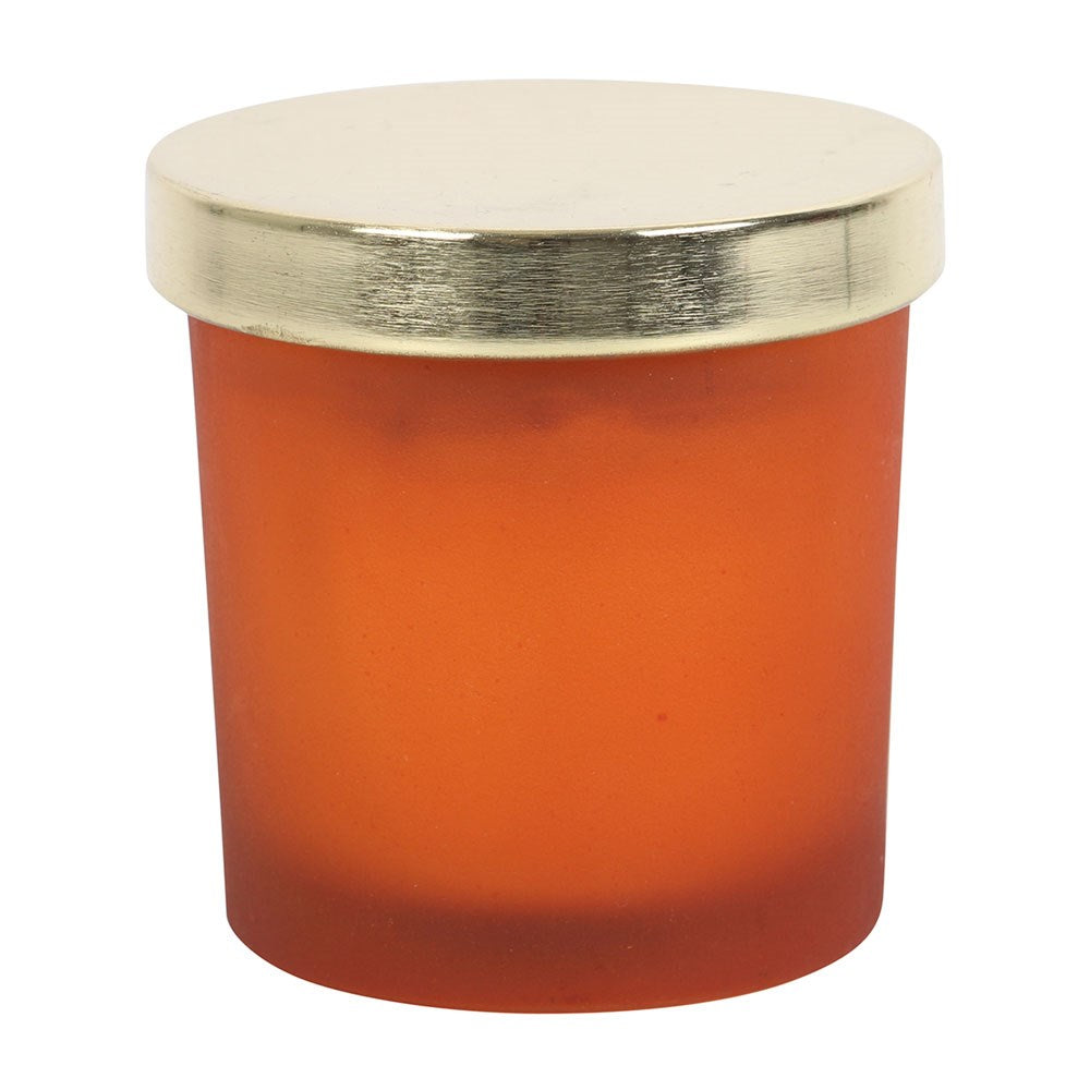 SACRAL CHAKRA ORANGE CRYSTAL CHIP CANDLE