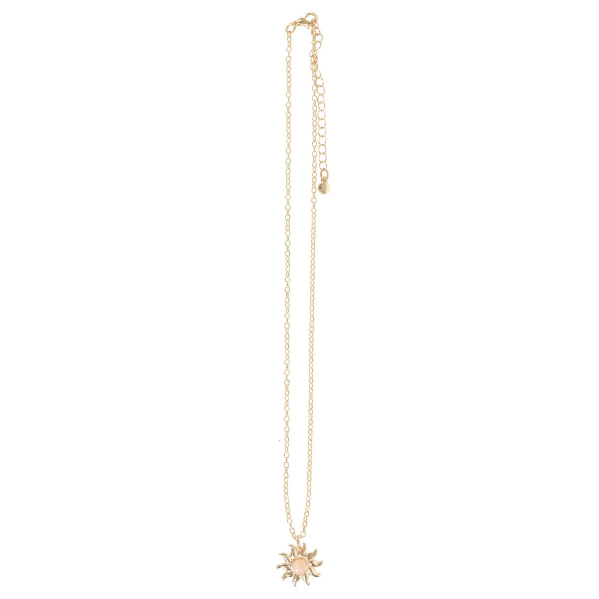 THE SUN CELESTIAL ROSE QUARTZ NECKLACE CARD