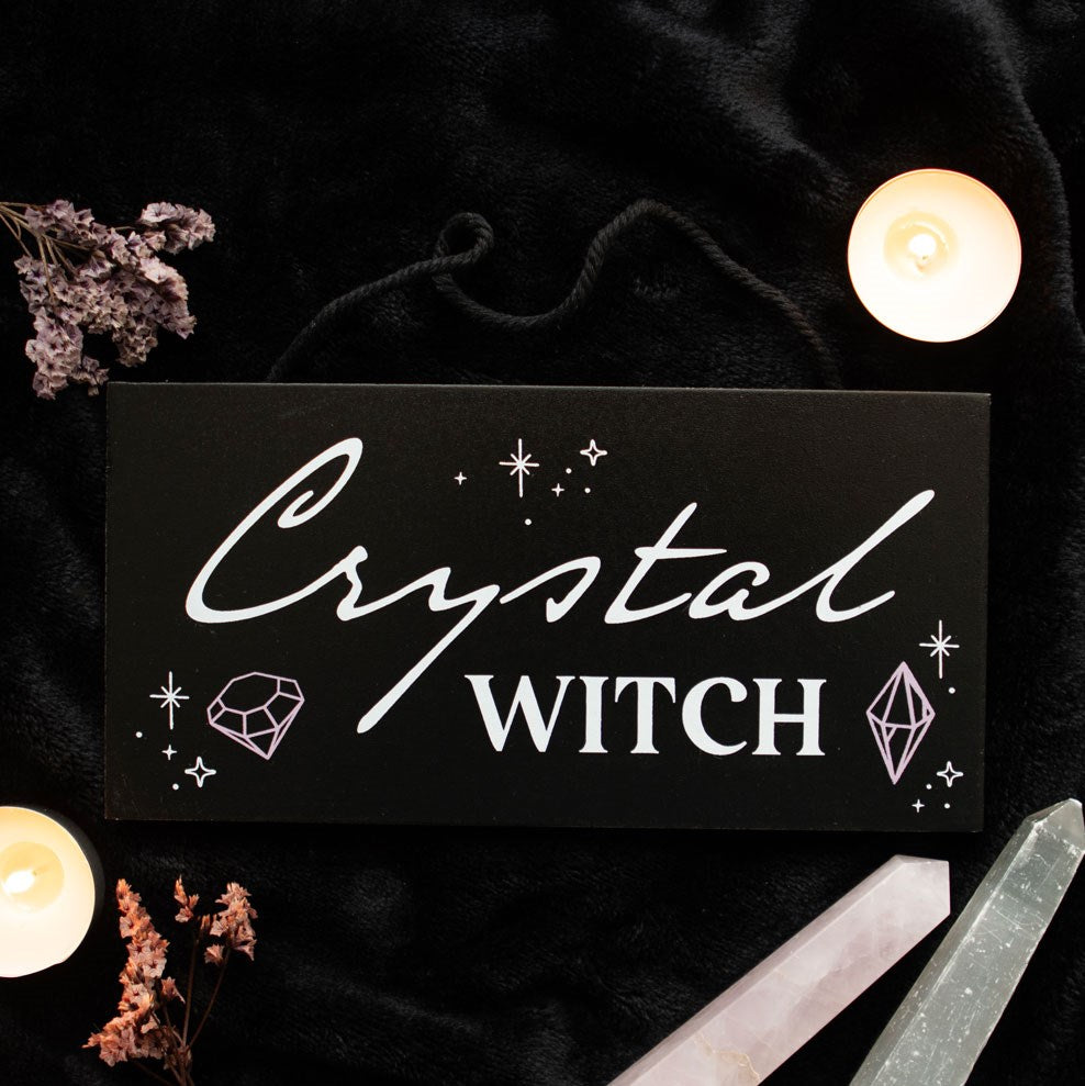 CRYSTAL WITCH HANGING SIGN