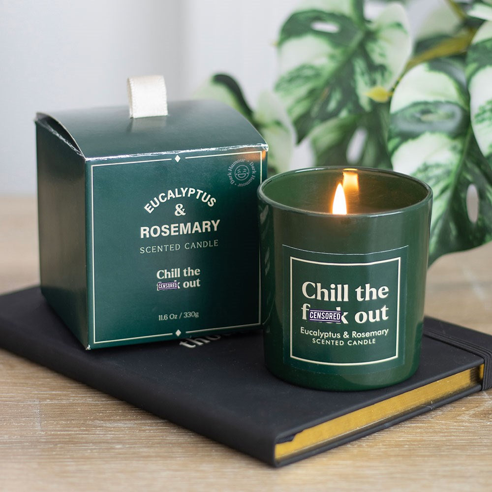 SWEARY CHILL OUT EUCALYPTUS & ROSEMARY CANDLE