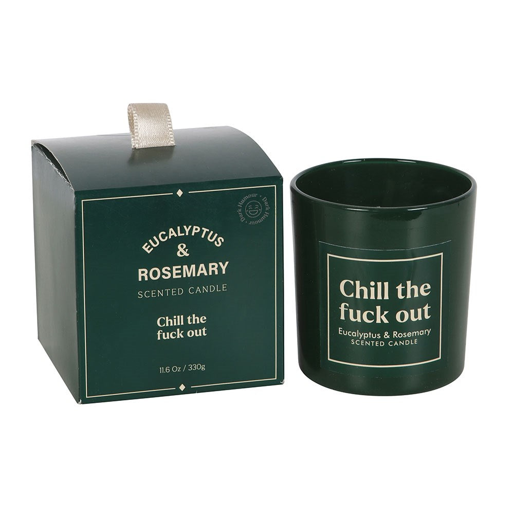 SWEARY CHILL OUT EUCALYPTUS & ROSEMARY CANDLE