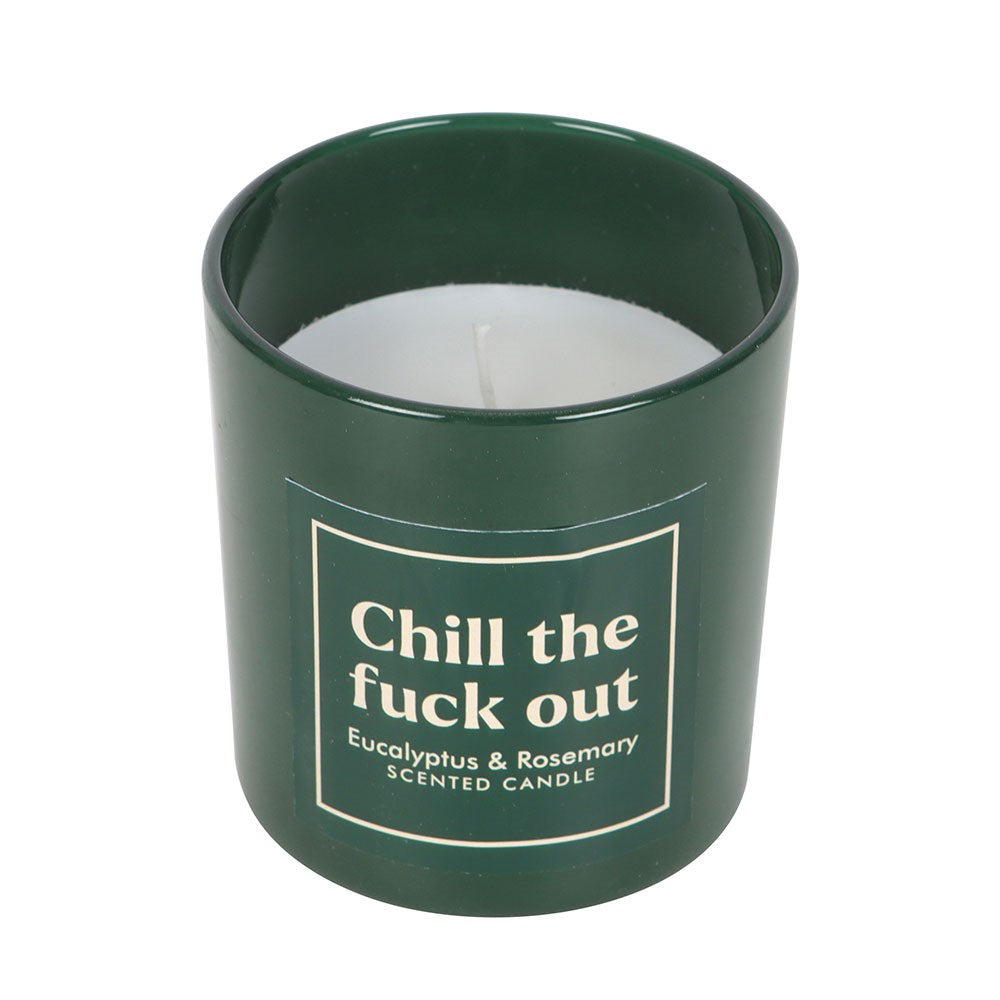 SWEARY CHILL OUT EUCALYPTUS & ROSEMARY CANDLE