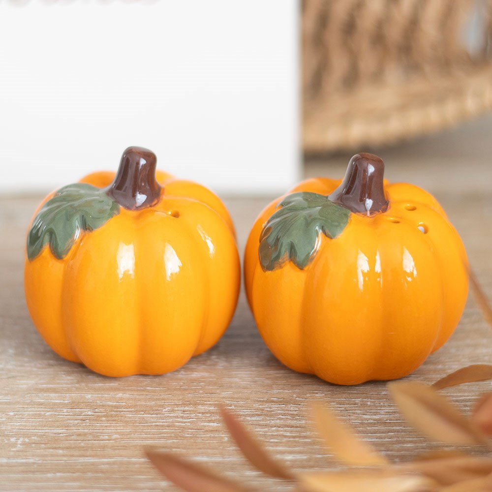 PUMPKIN SALT AND PEPPER SHAKERS