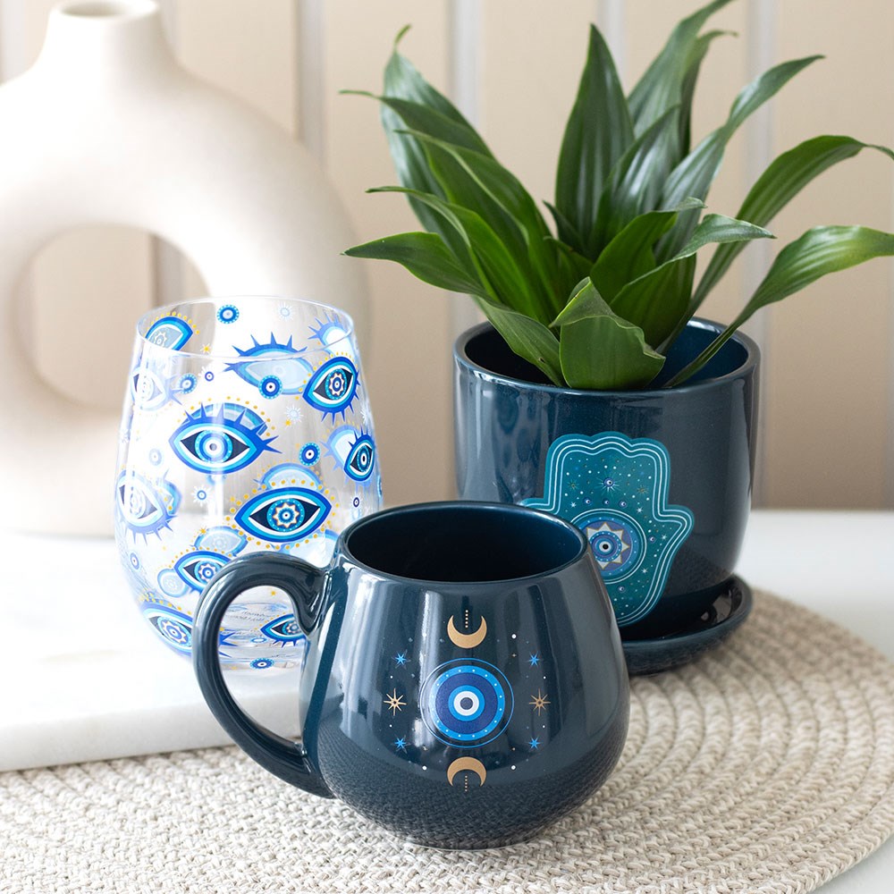 ALL SEEING EYE PRINT STEMLESS GLASS