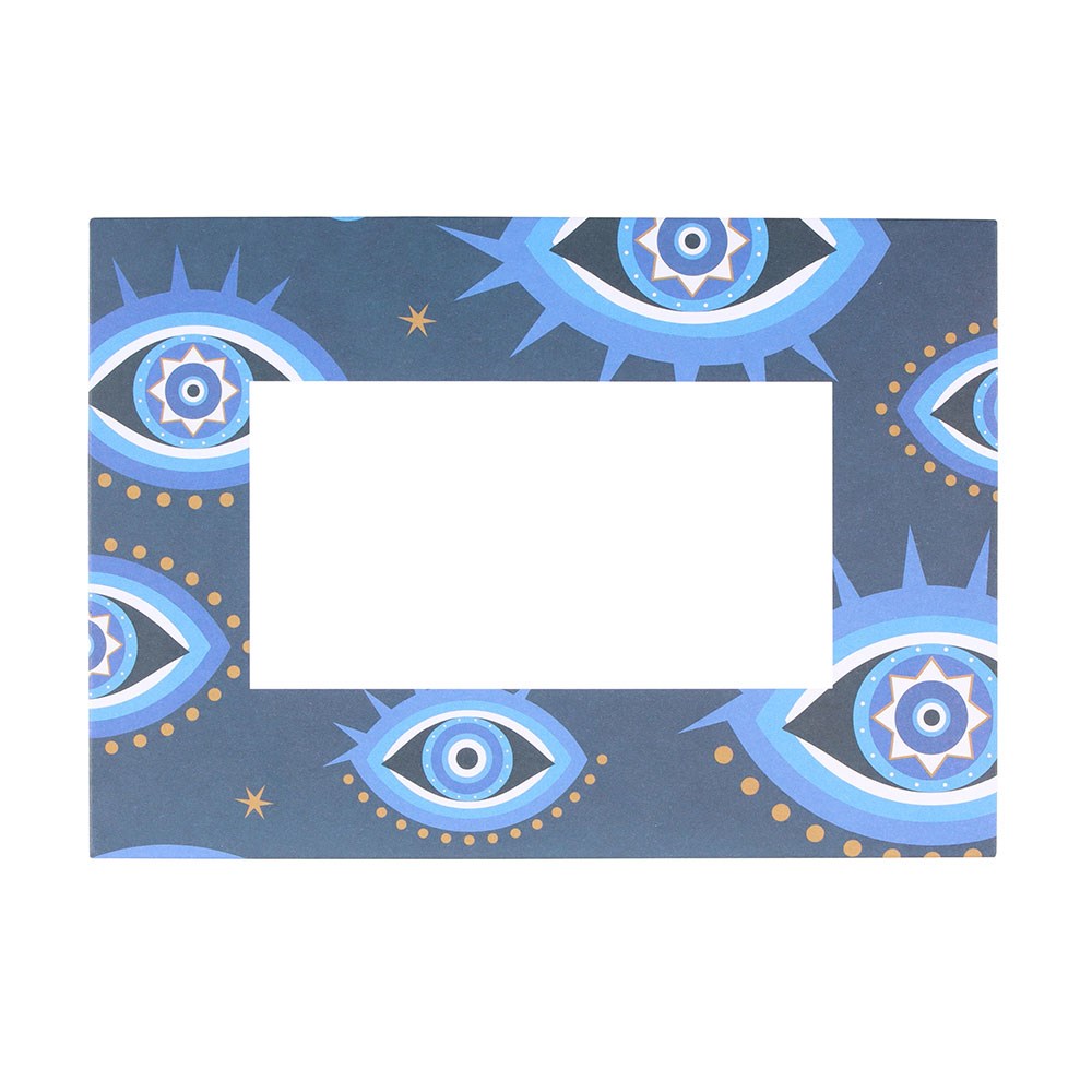 ALL SEEING EYE NECKLACE ON GREETING CARD