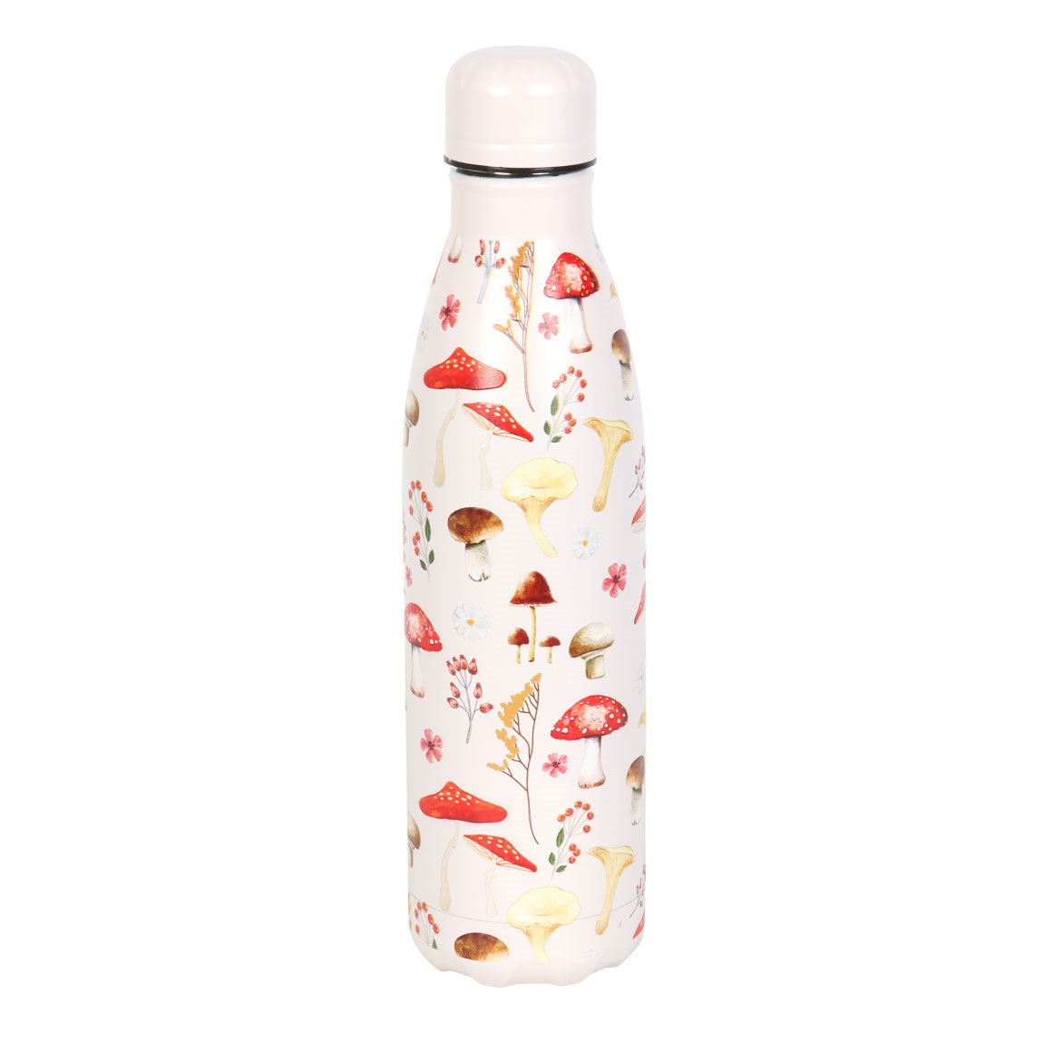 ALL OVER MUSHROOM PRINT METAL WATER BOTTLE
