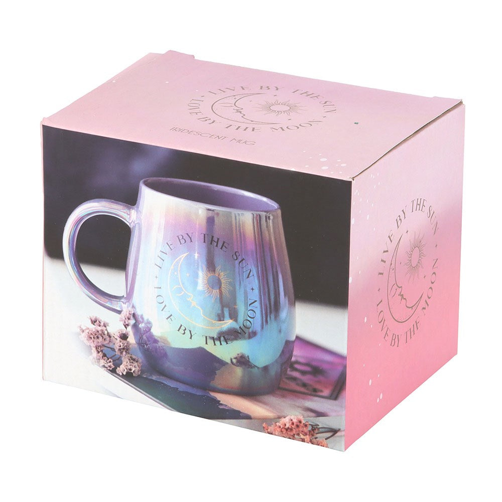 LIVE BY THE SUN LOVE BY THE MOON IRIDESCENT MUG