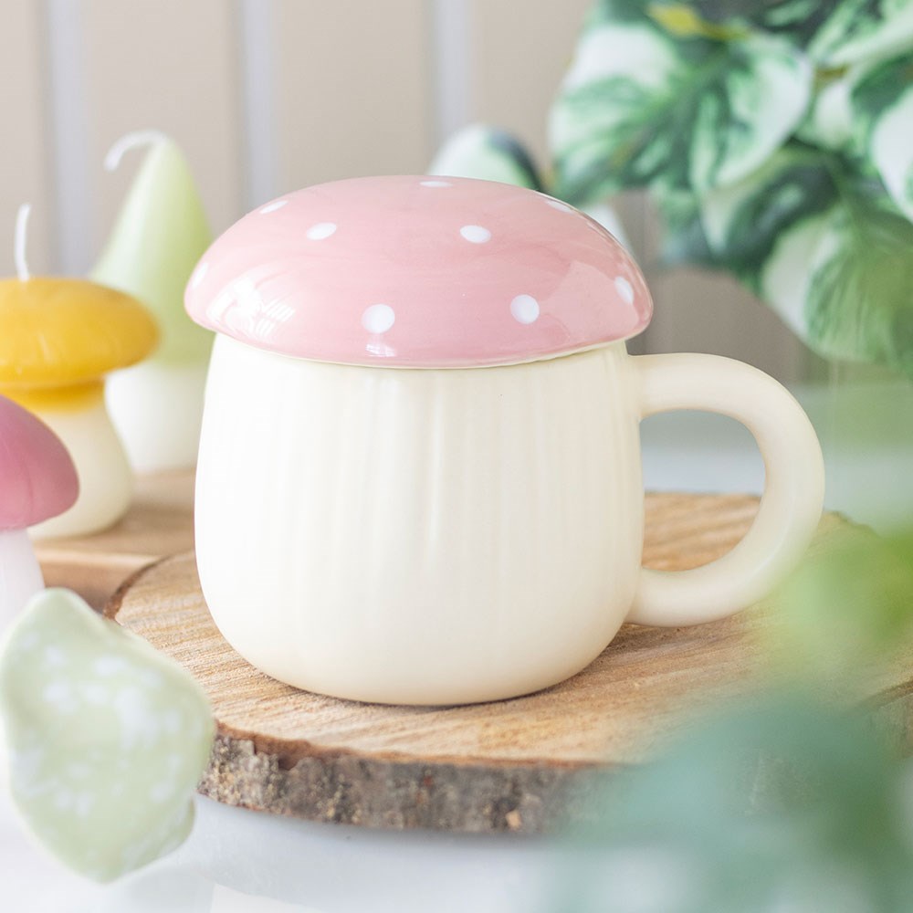 PINK MUSHROOM MUG