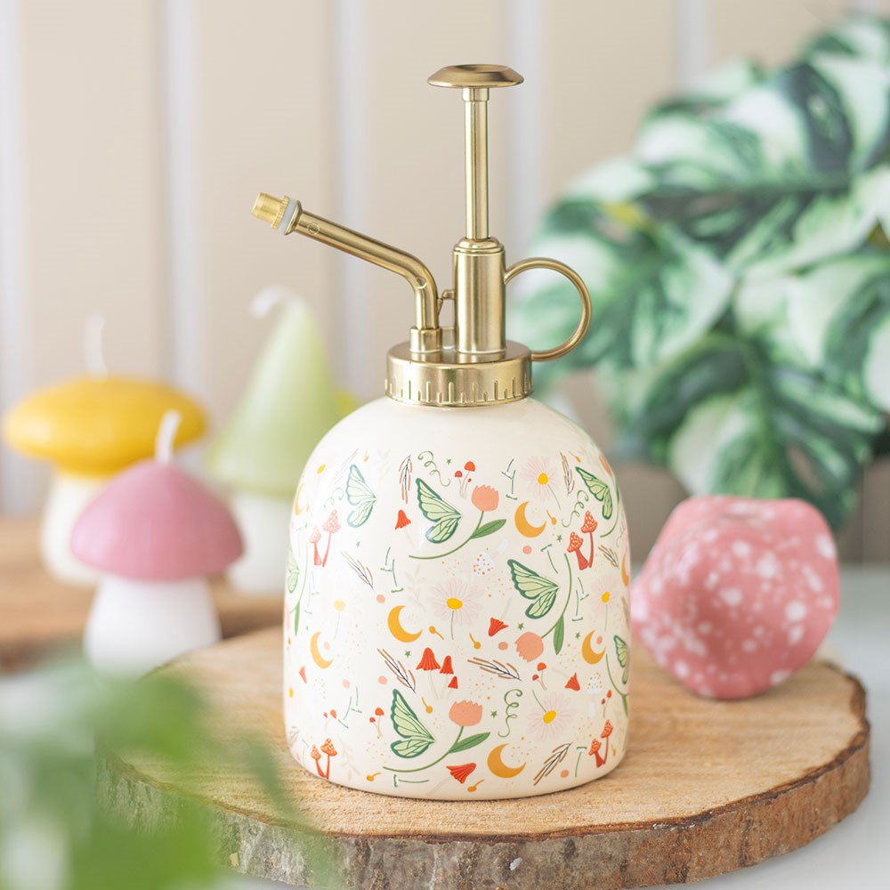 FAIRY FOLKLORE PRINT CERAMIC PLANT MISTER