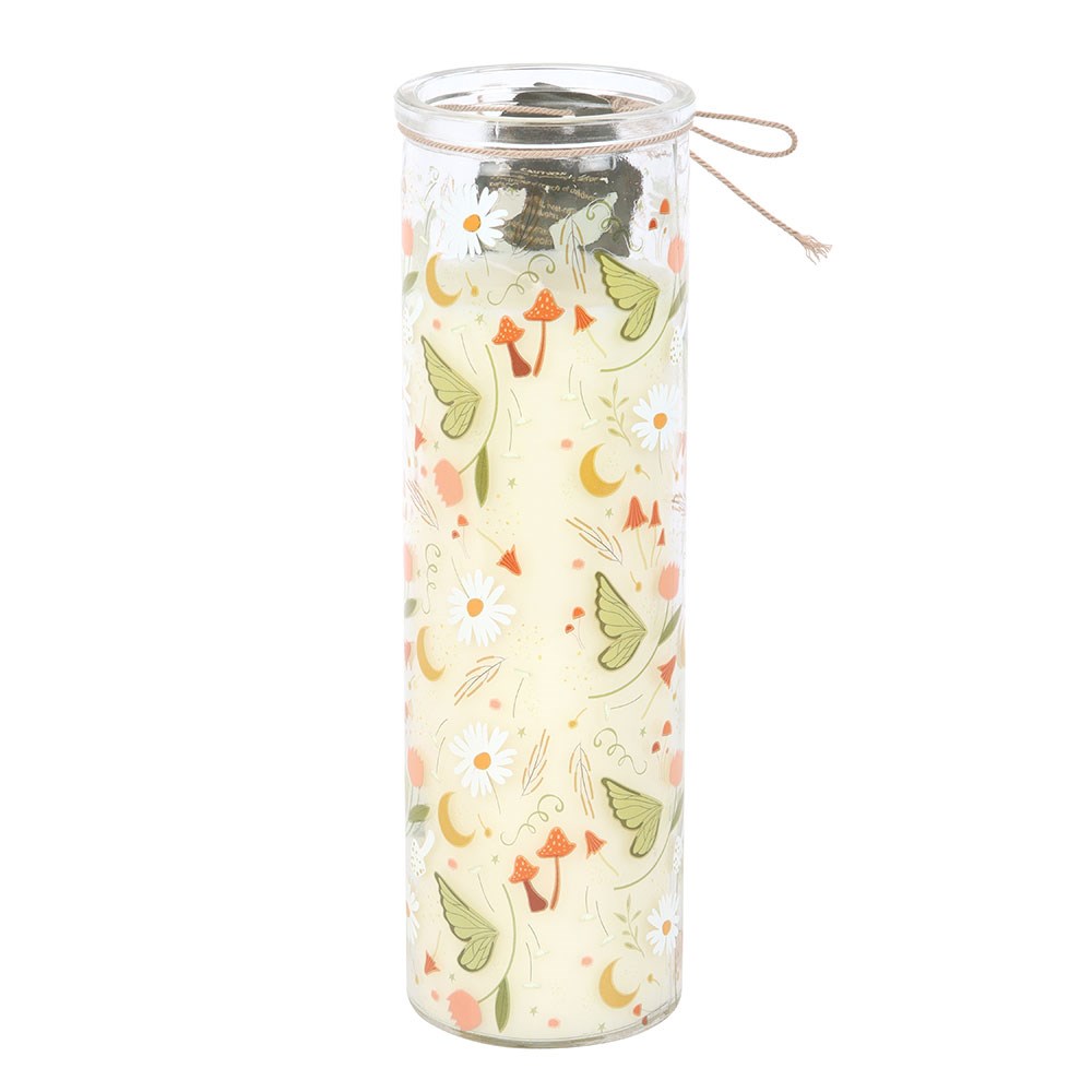FAIRY FOLKLORE PRINT MOSS & SANDALWOOD TUBE CANDLE