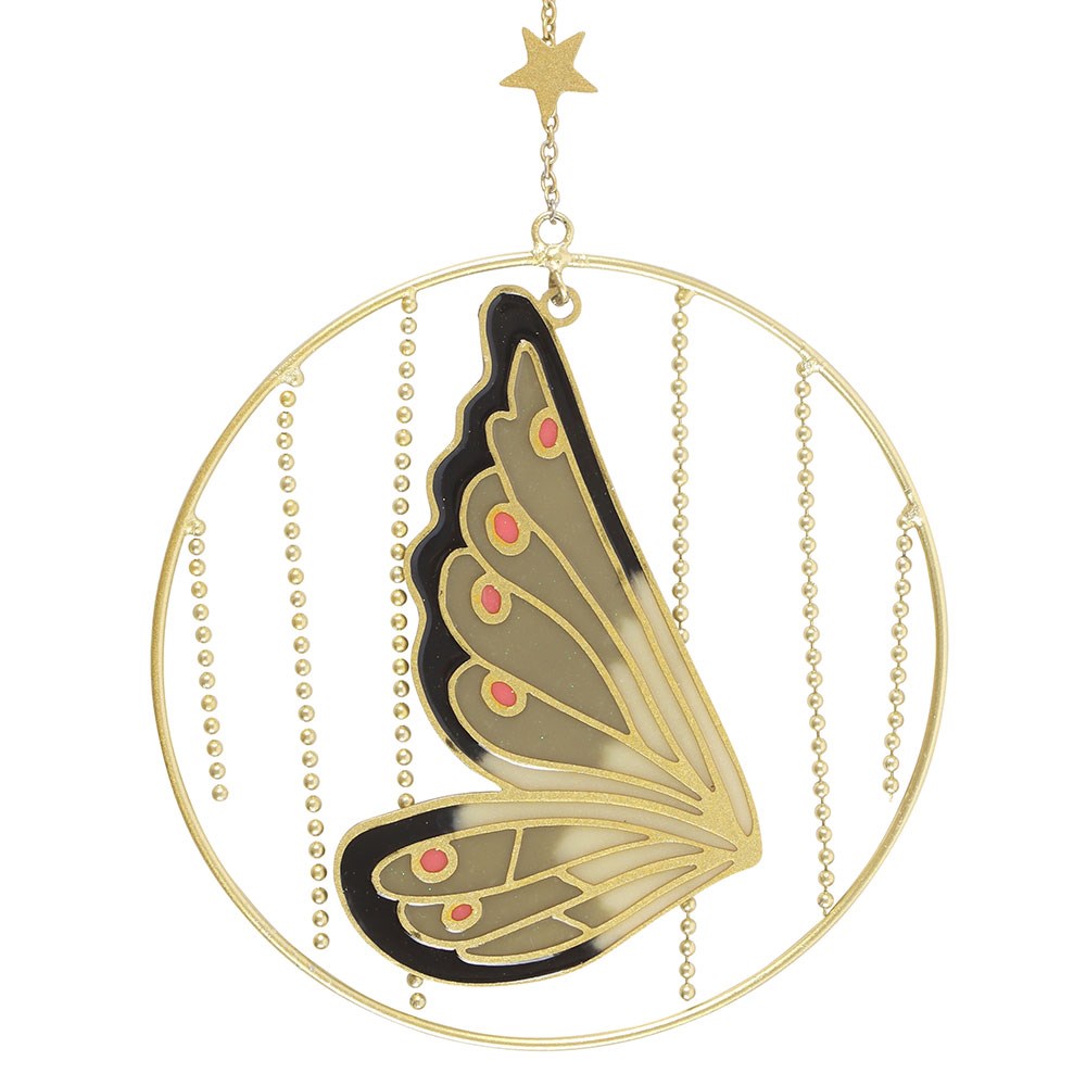 GREEN FAIRY WING HANGING DECORATION