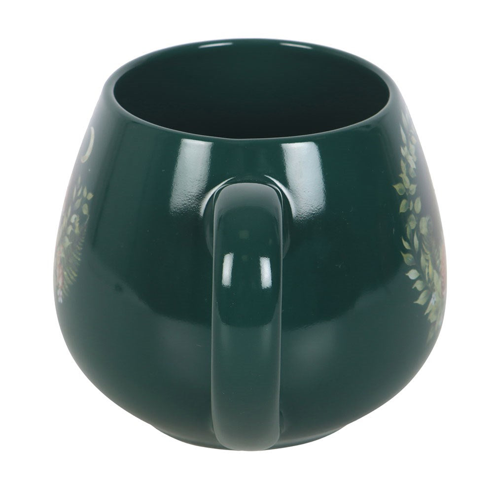 GREEN FAWN ROUNDED MUG