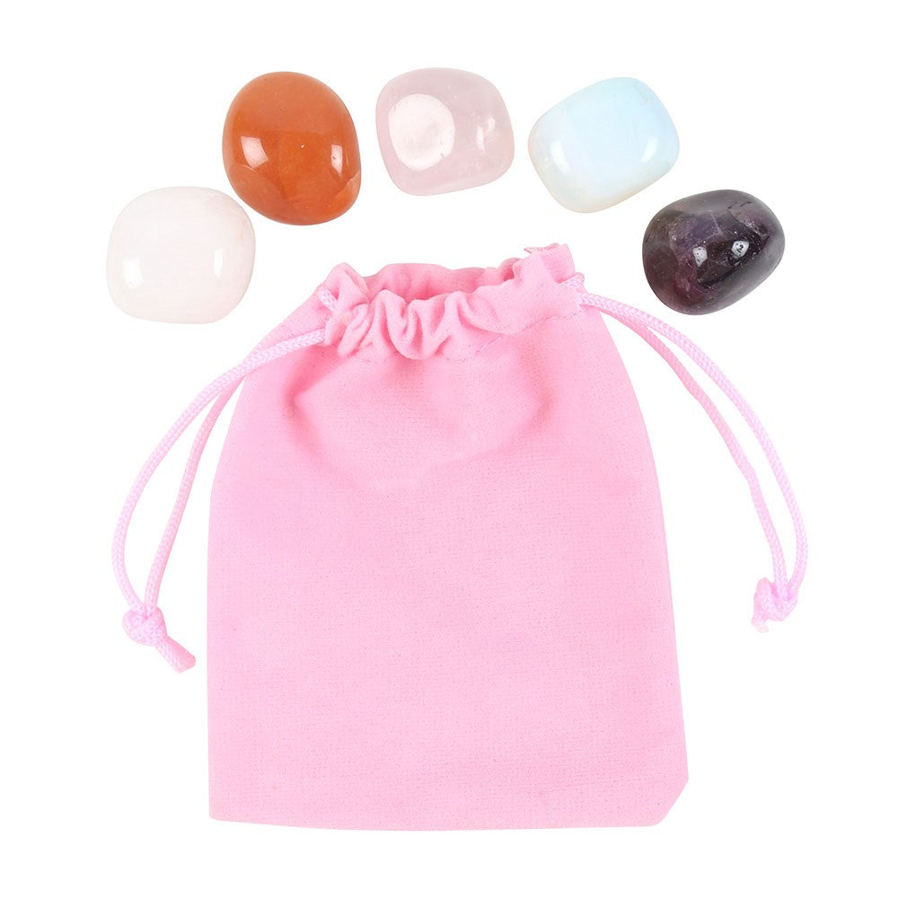 SET OF 5 CRYSTALS FOR DIVINE FEMININE ENERGY