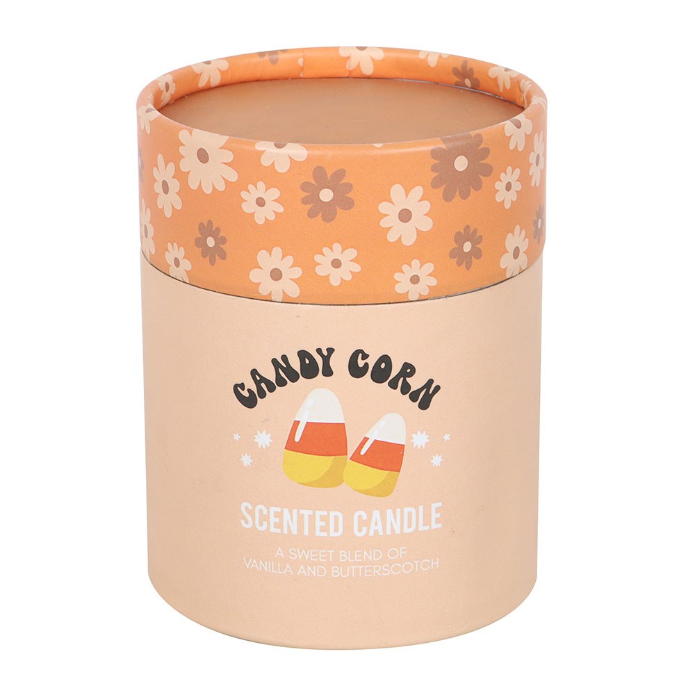 CANDY CORN VANILLA AND BUTTERSCOTCH CANDLE