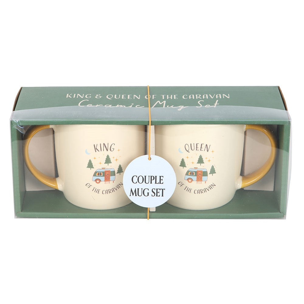 CAMPING KING AND QUEEN COUPLES MUG SET