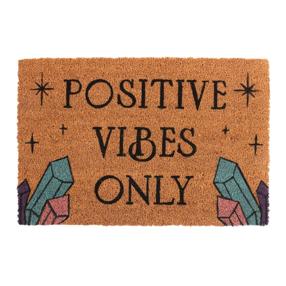 NATURAL POSITIVE VIBES ONLY DOORMAT