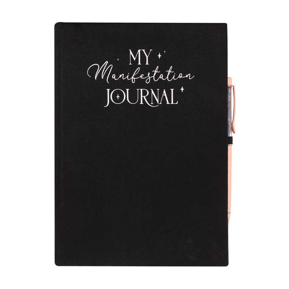 MANIFESTATION JOURNAL WITH AMETHYST PEN