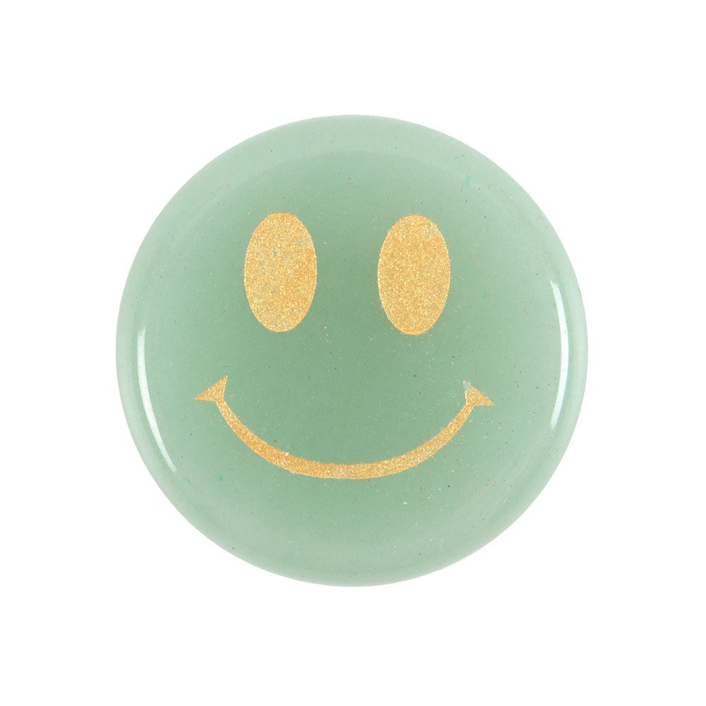 STAY POSITIVE AVENTURINE HAPPY FACE CRYSTAL