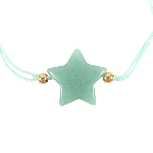 SHINE BRIGHT AVENTURINE CRYSTAL STAR BRACELET