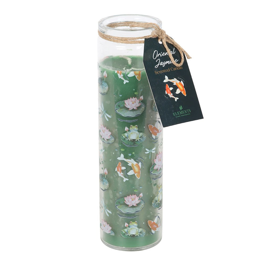 POND PRINT ORIENTAL JASMINE TUBE CANDLE