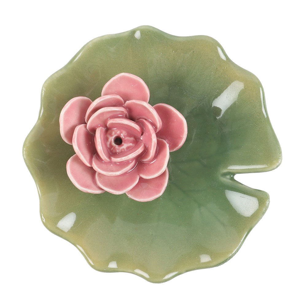 LILY PAD TRINKET DISH AND INCENSE STICK HOLDER