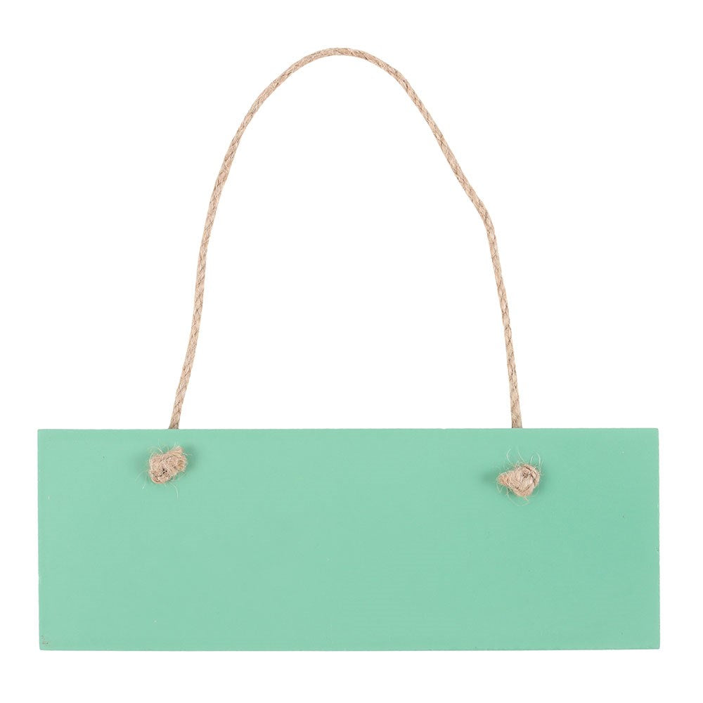 LIGHT GREEN THIS IS OUR HAPPY PLACE HANGING SIGN