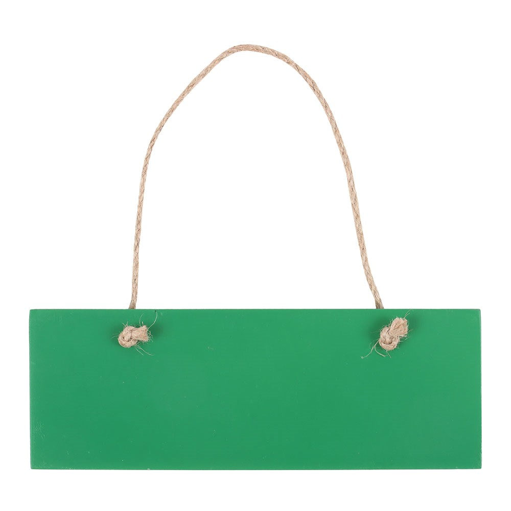 GREEN WELCOME TO OUR GARDEN HANGING SIGN