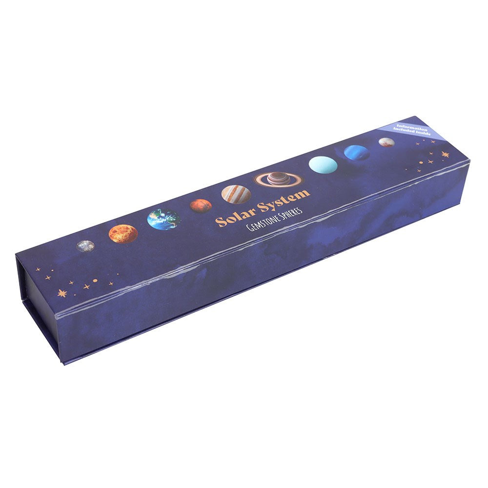 SOLAR SYSTEM GEMSTONE CRYSTAL SPHERE SET