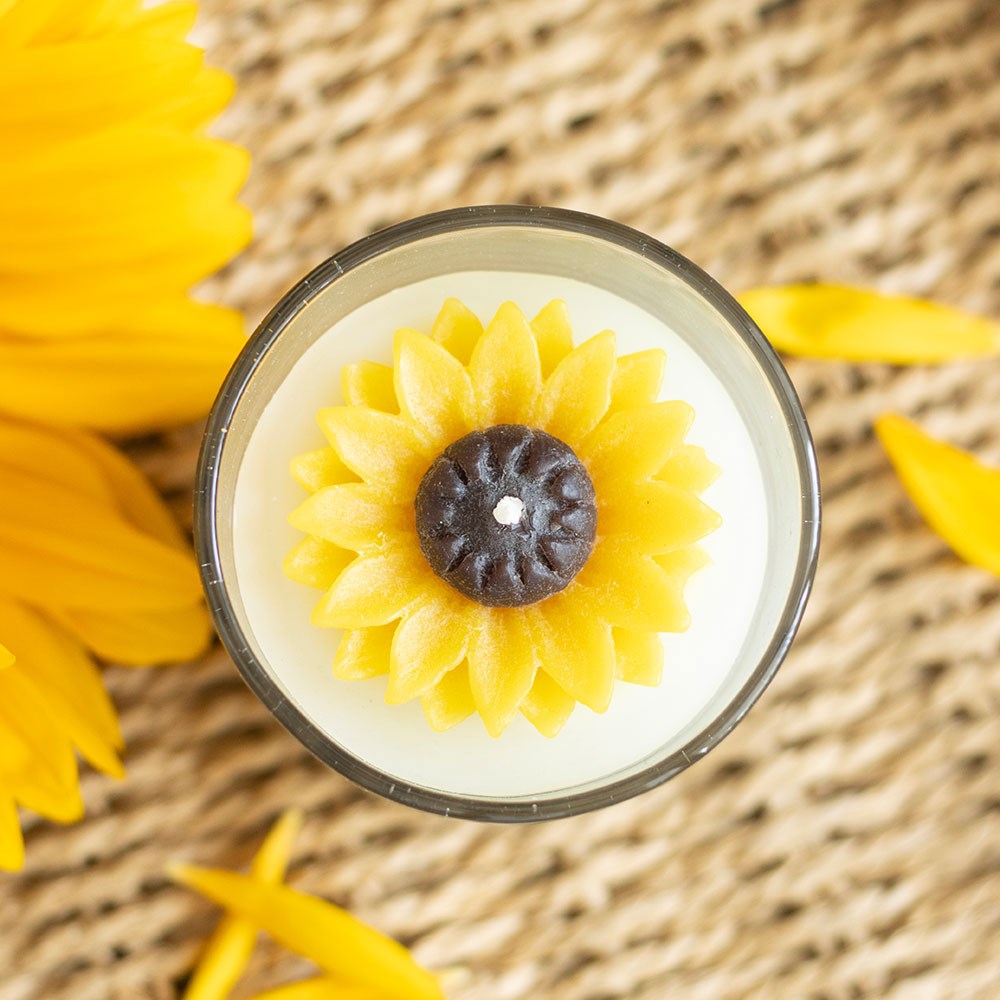 YOU ARE MY SUNSHINE CANDLE WITH 3D SUNFLOWER