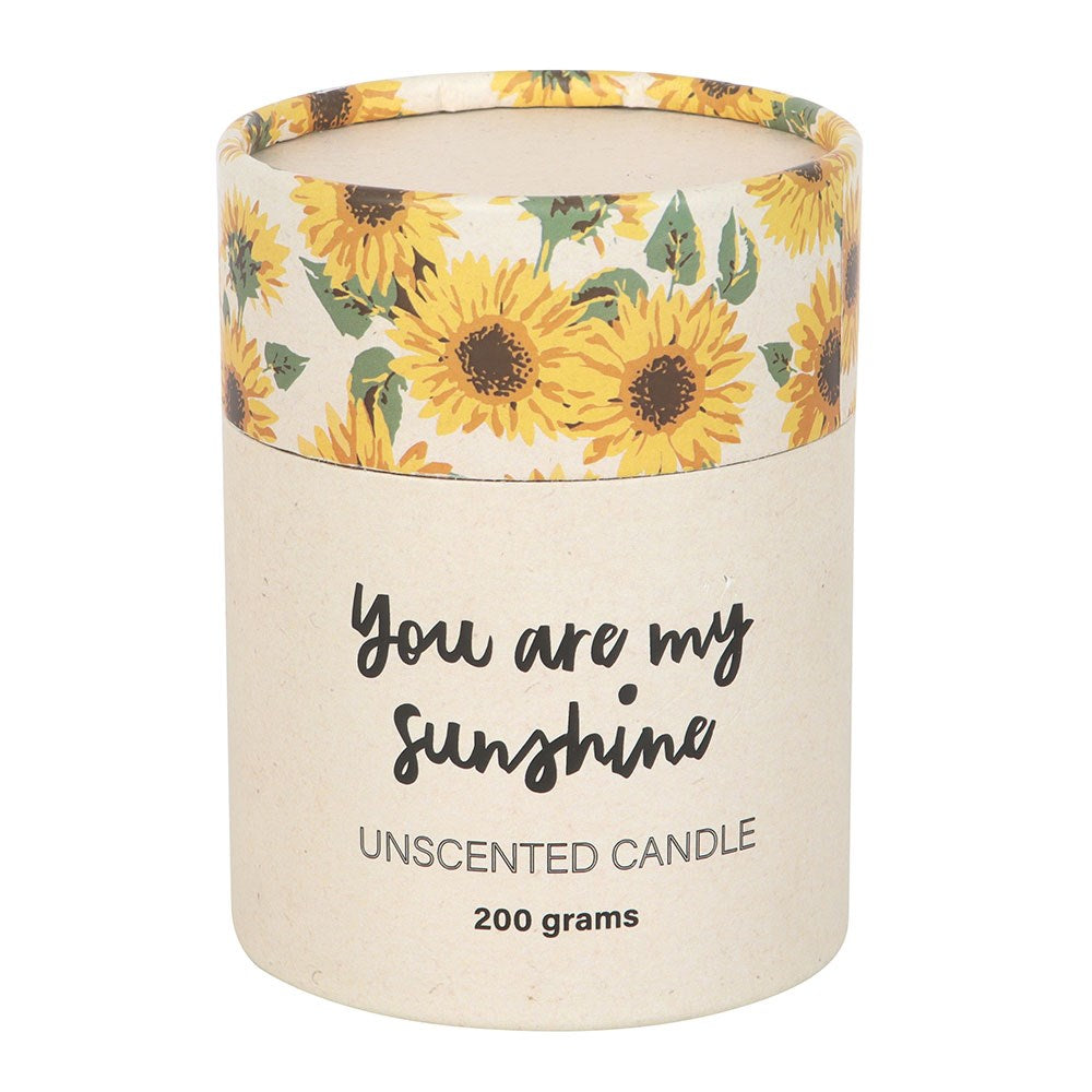 YOU ARE MY SUNSHINE CANDLE WITH 3D SUNFLOWER