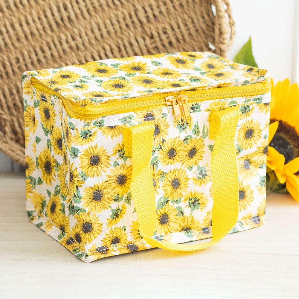 SUNFLOWER PRINT LUNCH BAG