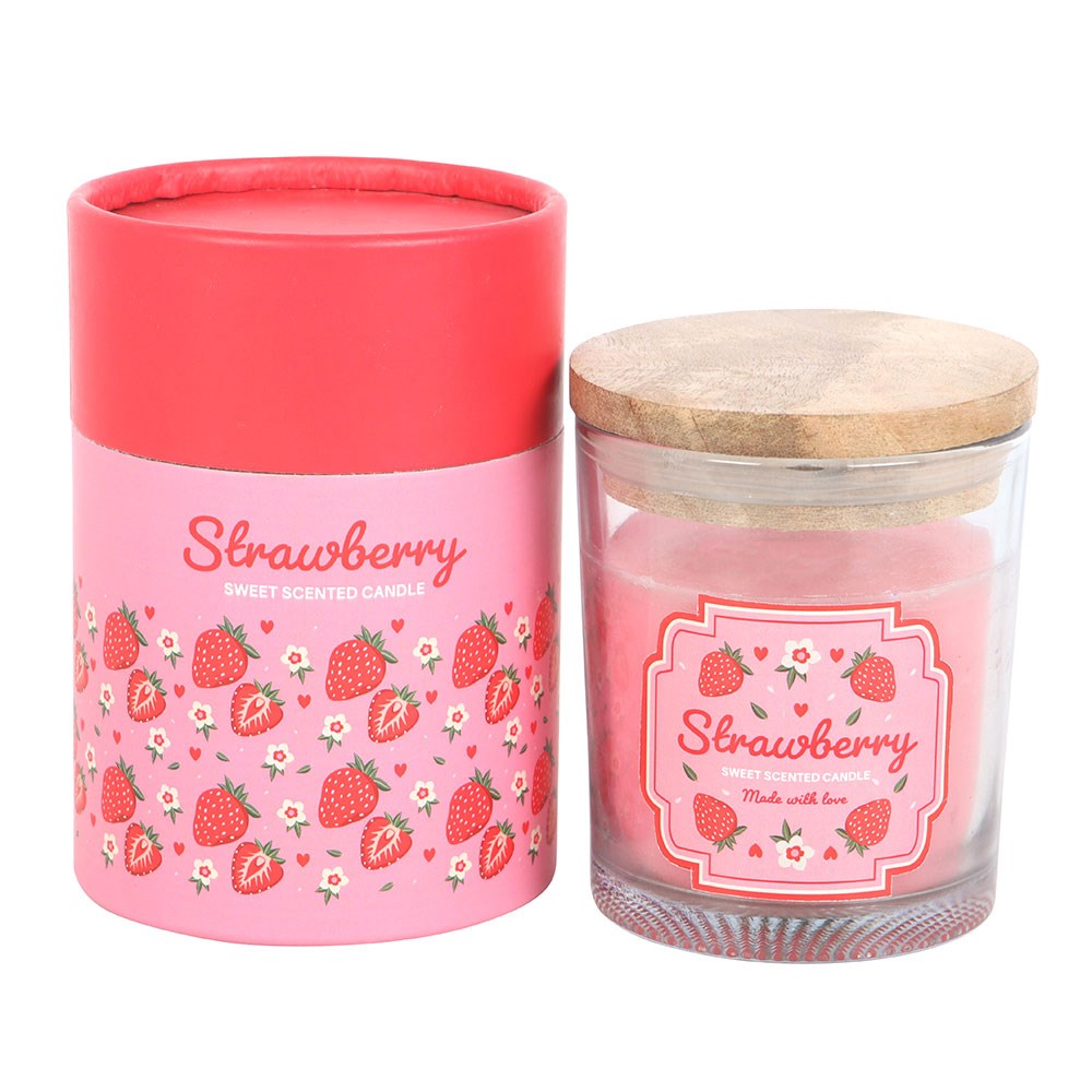 STRAWBERRY SCENTED CANDLE