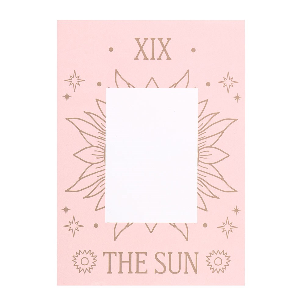 THE SUN VINTAGE TAROT NECKLACE ON GREETING CARD