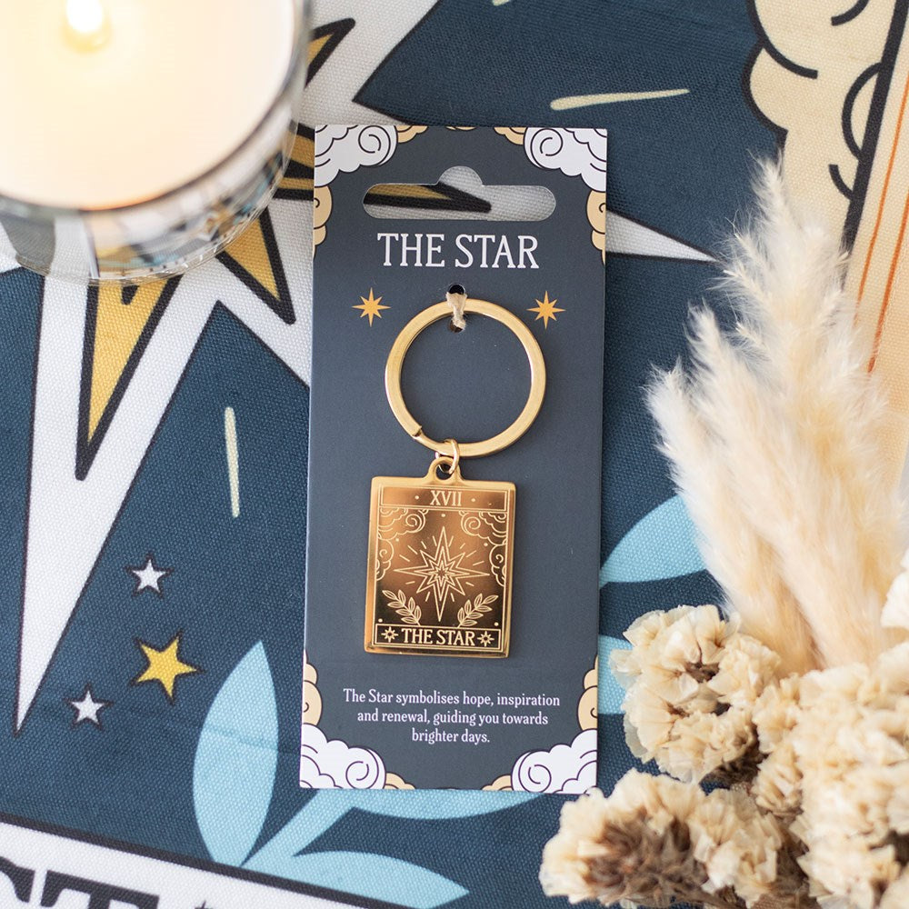 THE STAR VINTAGE TAROT KEYRING