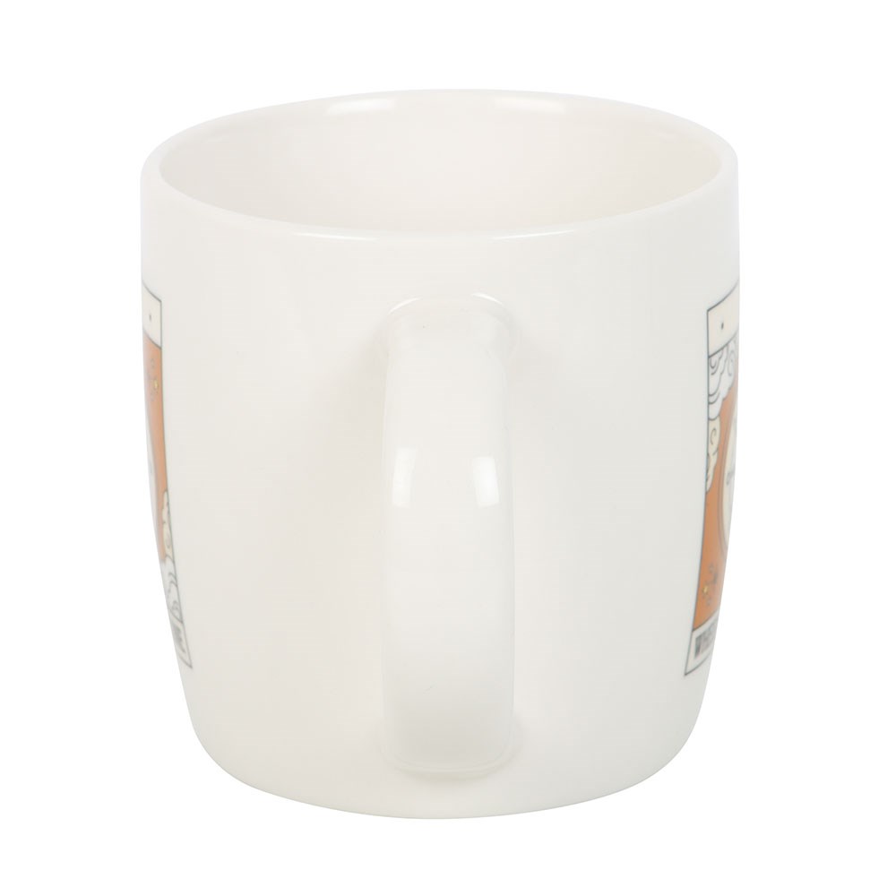 THE WHEEL OF FORTUNE VINTAGE TAROT MUG