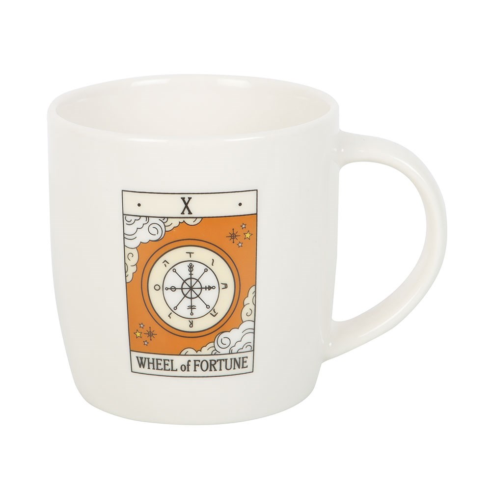 THE WHEEL OF FORTUNE VINTAGE TAROT MUG