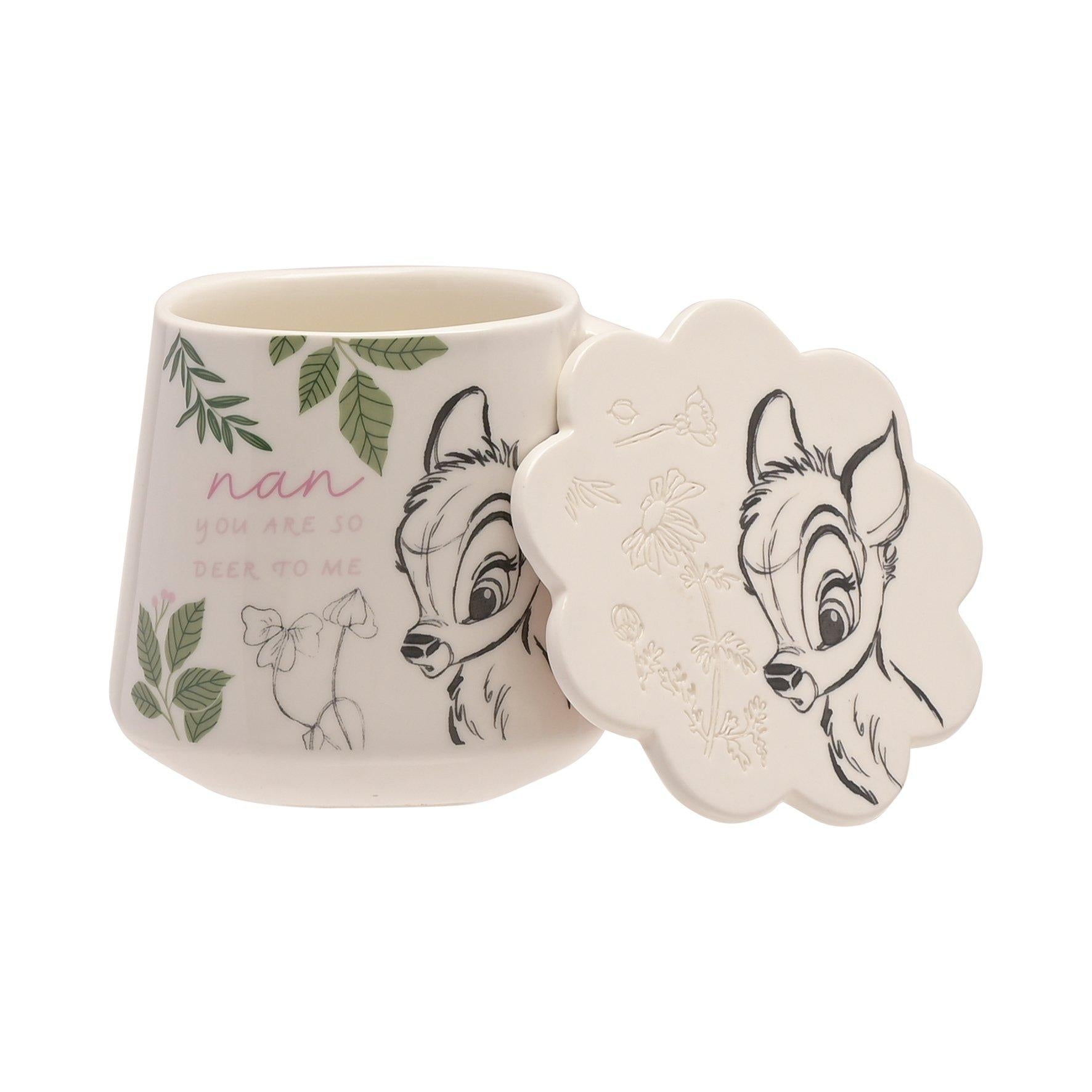 DISNEY FOREST FRIENDS BAMBI MUG COASTER SET NAN