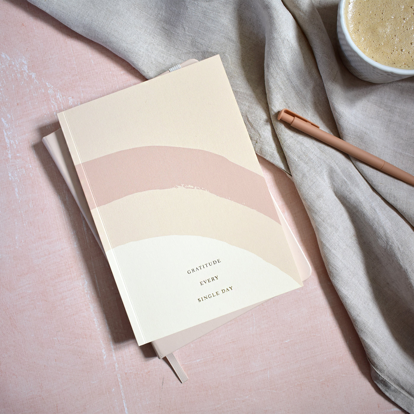 Rainbow 100 Day Gratitude Journal with guided pages