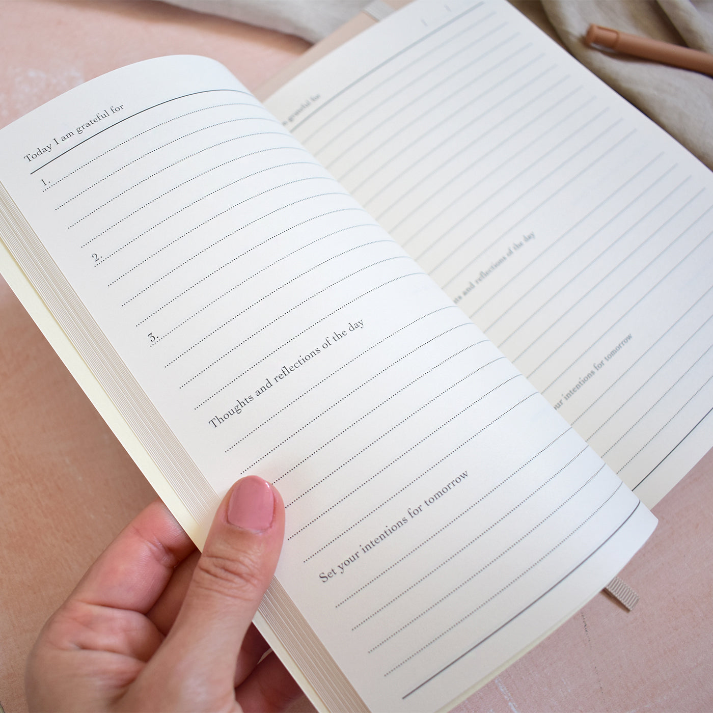 Rainbow 100 Day Gratitude Journal with guided pages